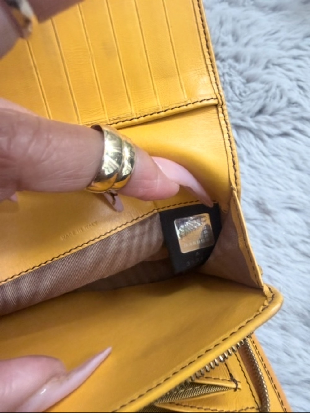 Vintage Fendi Zucca canvas and leather trifold wallet - Picture 8 of 10